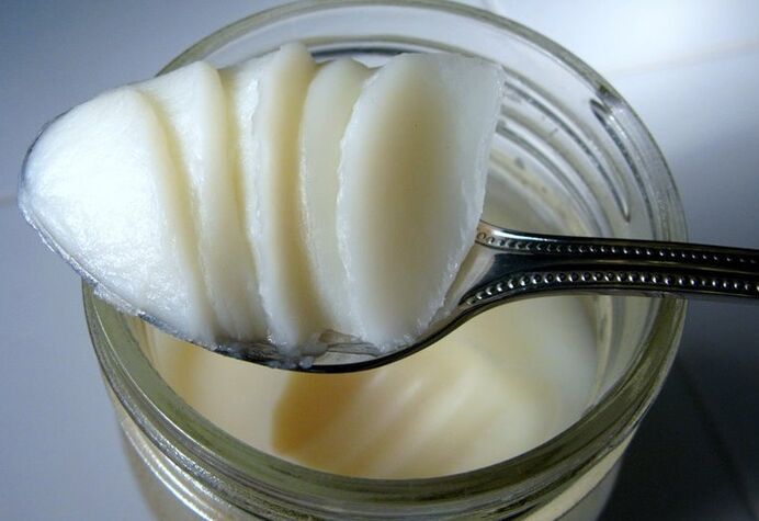 Pork fat for making homemade ointment to treat fungus on the feet